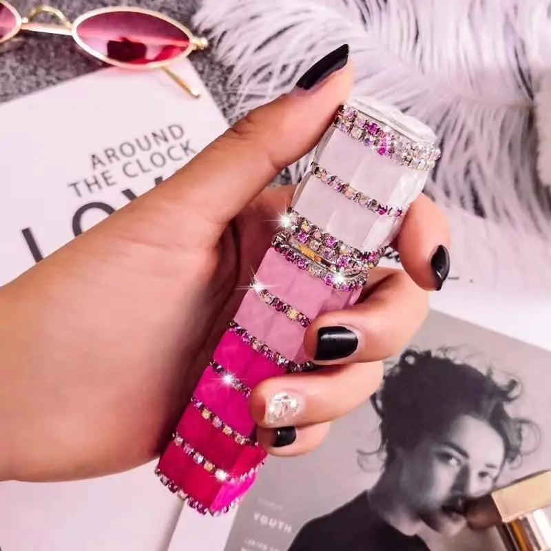 Diamond-Encrusted Refillable Perfume Fine Mist Spray Bottle Perfume Atomizer Bottle QXL Colour