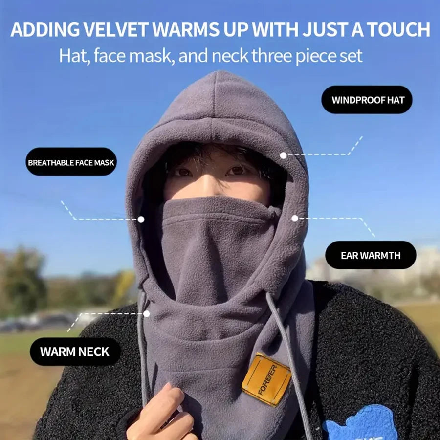 4-in-1 Windproof Winter Balaclava | Face Mask & Neck Gaiter Winter Balaclava QXL