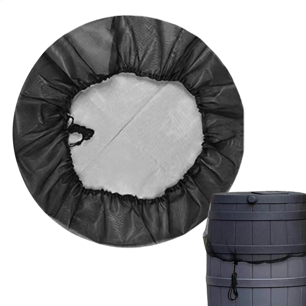Rain Barrel Mesh Cover – Anti-Mosquito Drawstring Net Rain Barrel Cover QXL
