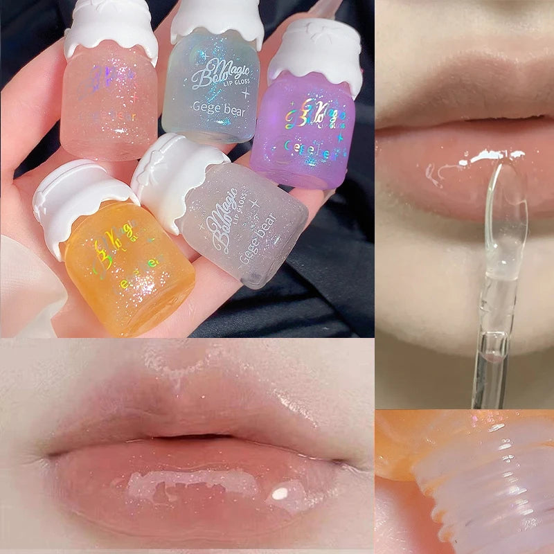 Bow Knot Milk Canister Lip Gloss | Hydrating Mirror Shine Lip Gloss QXL