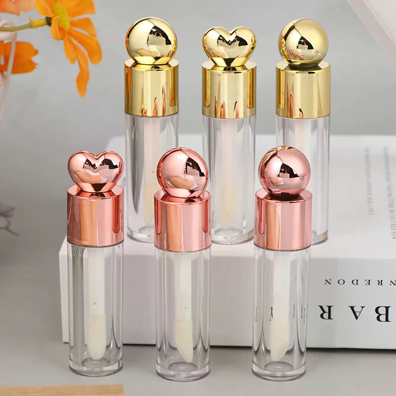 5ml Empty Electroplated Lip Gloss Tube | DIY Brush Container Lip Gloss Container QXL