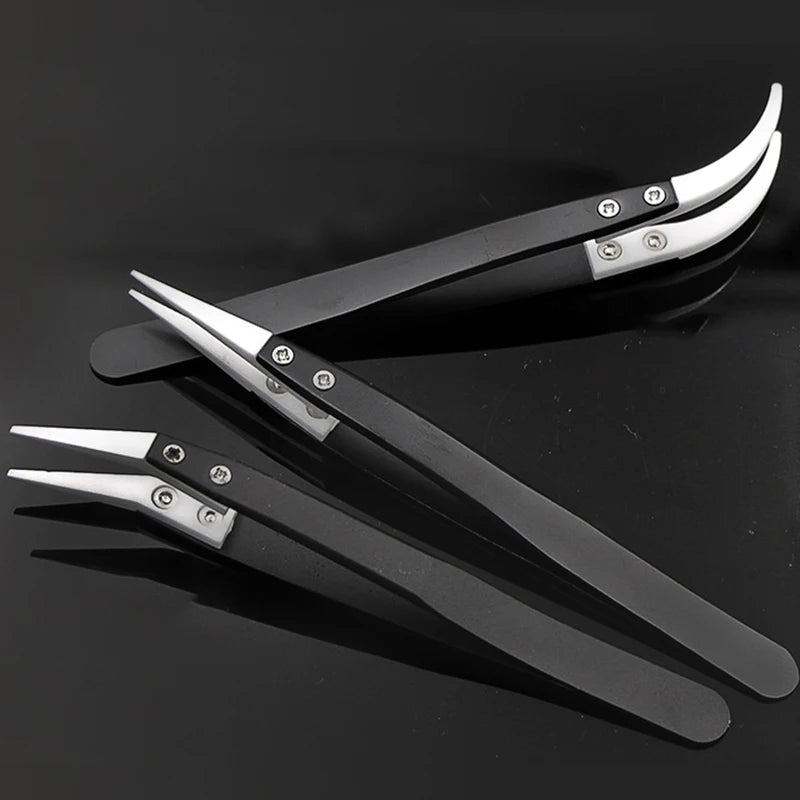 Anti-Static Ceramic Precision Tweezers | ESD Safe Repair Tool Precision Tweezers QXL
