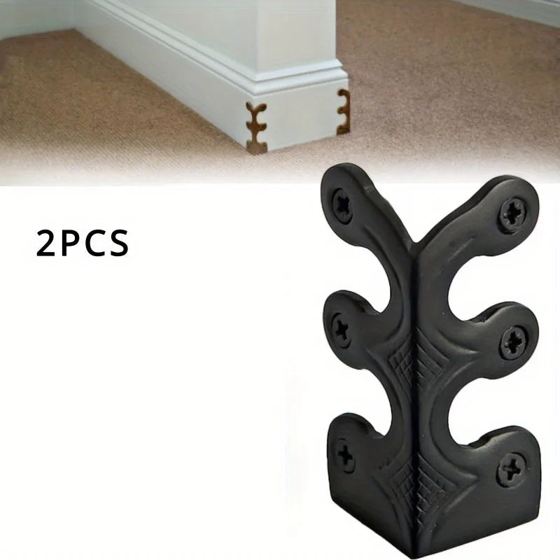 Metal Skirting Board Edge Guards | Baseboard Corner Protectors Corner Edge Guard QXL