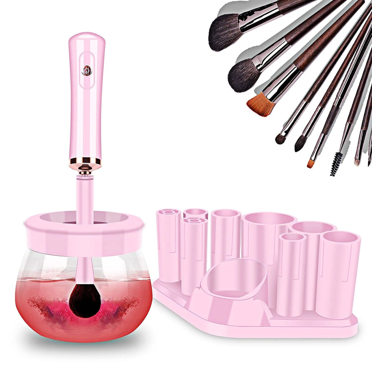 Electric Makeup Brush Cleaner & Eyelash Glue Shaker Machine Brush Cleaning Machine QXL