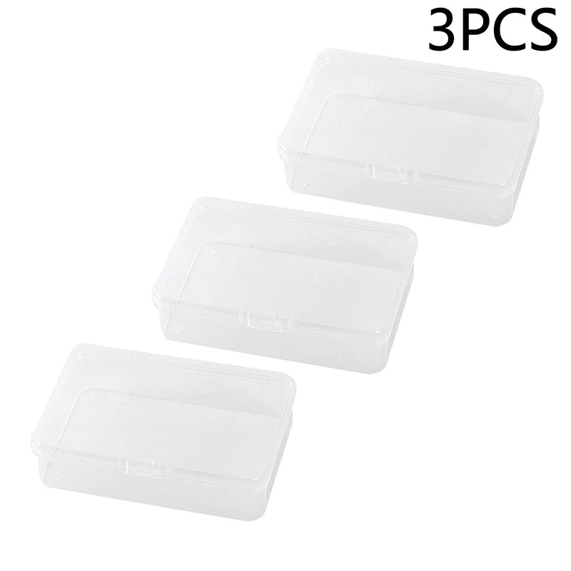 Transparent Playing Card Storage Box | 1 or 3-Pack Organizer Card Storage Box QXL 3pcs