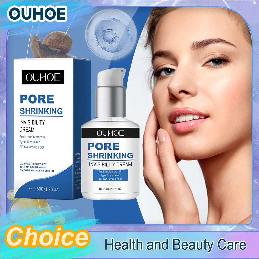 OUHOE Snail Mucin Hyaluronic Acid Pore Minimizing Cream 50g Pore Minimizing Cream QXL