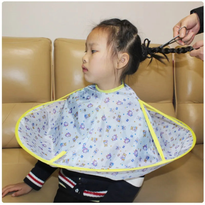 Kids Hair Cutting Cape Cartoon Umbrella Apron – 60cm Hair Cutting Cape QXL