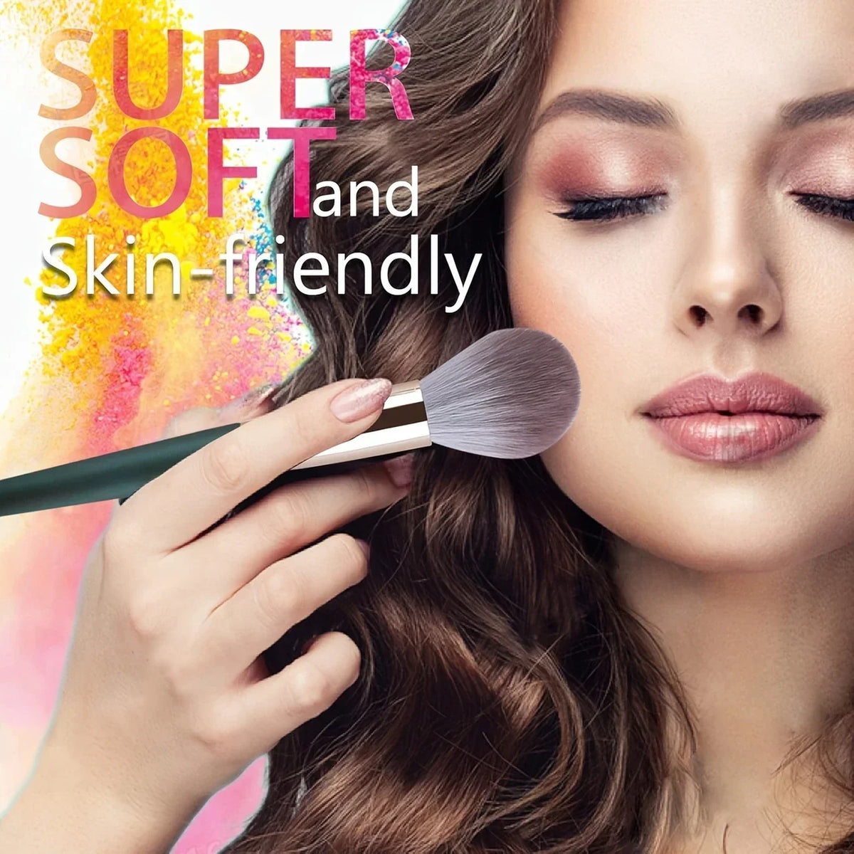 14-Piece Soft Fluffy Makeup Brush Set | Full Face Cosmetic Kit Makeup Brush Set QXL