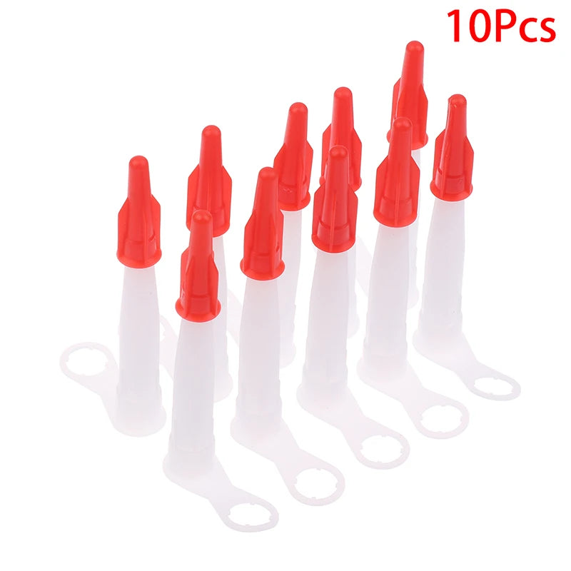 10-Pack Re-Sealable Caulking Nozzles | Mastic Cartridge Tips Caulking Nozzle Set QXL A1