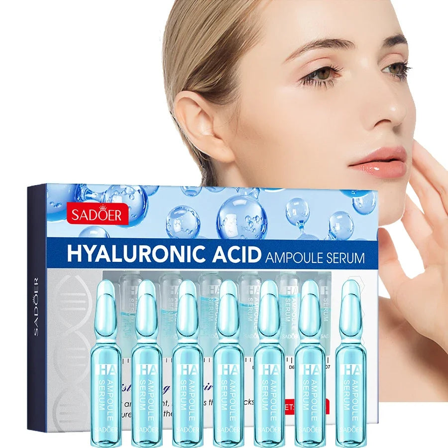 Sadoer Hyaluronic Acid Face Serum 7×2ml | Lift & Hydrate Facial Serum QXL 2ml 7Pcs