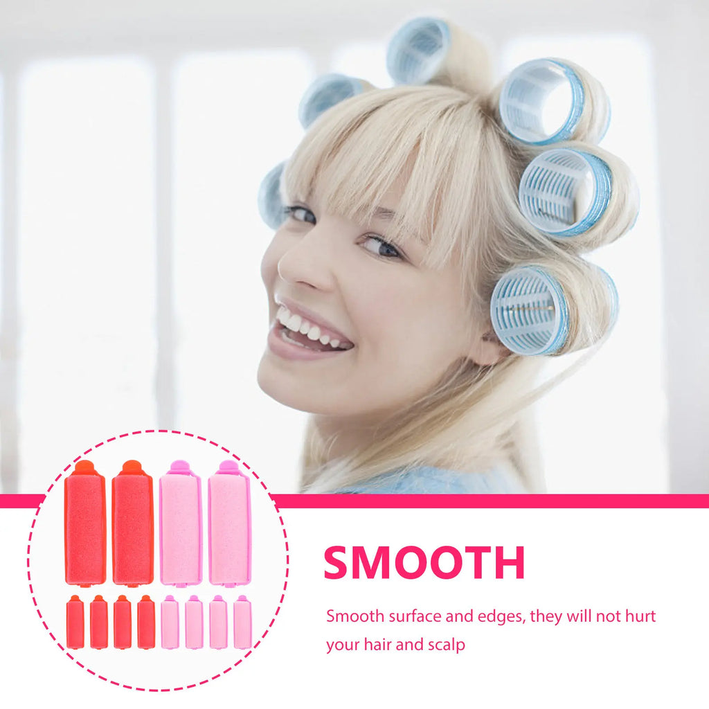 24-Pack Sponge Hair Rollers | Waves, Curls & Air Bangs Sponge Hair Rollers QXL
