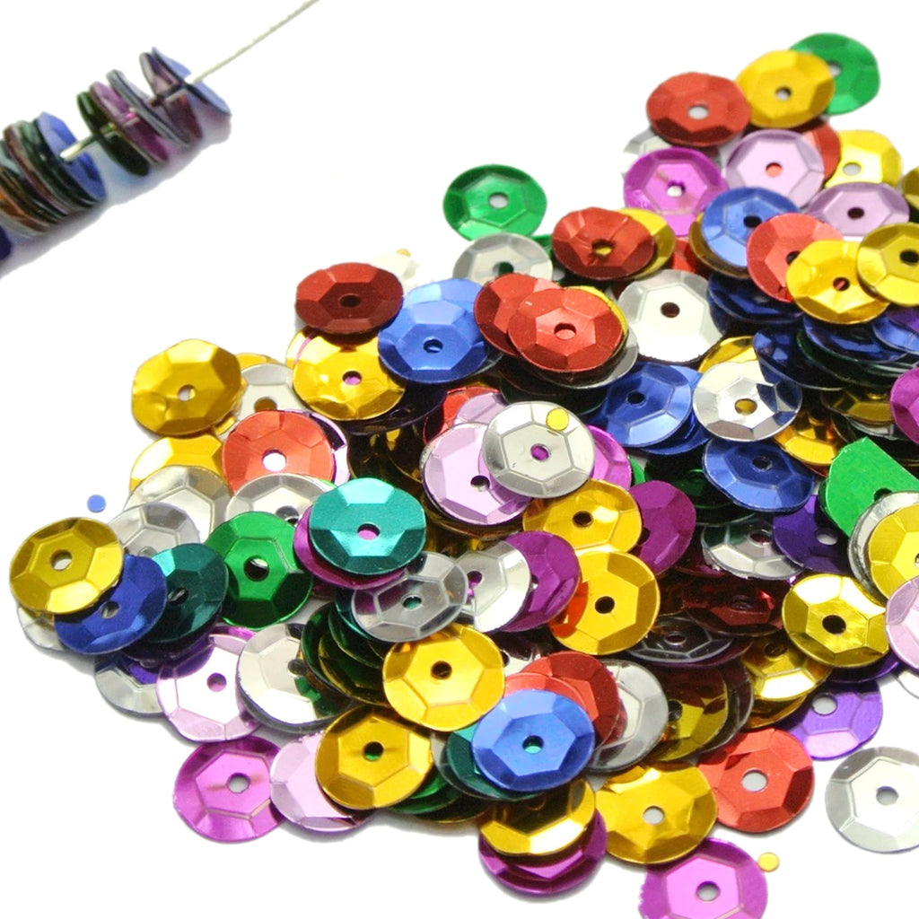 1500 Round Cup Sequins 12mm Paillettes | Sewing & Craft Craft Sequins QXL