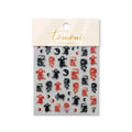 5D Self-Adhesive Nail Art Stickers – Dragon & Shell Decals Nail Art Stickers QXL T-3290 (Flat)