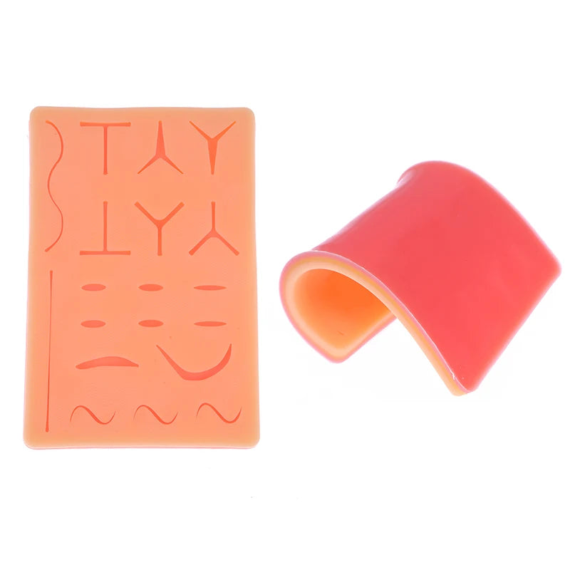 Silicone Suture Practice Pad | Reusable Knotting Training Model Surgical Training Model QXL as pic