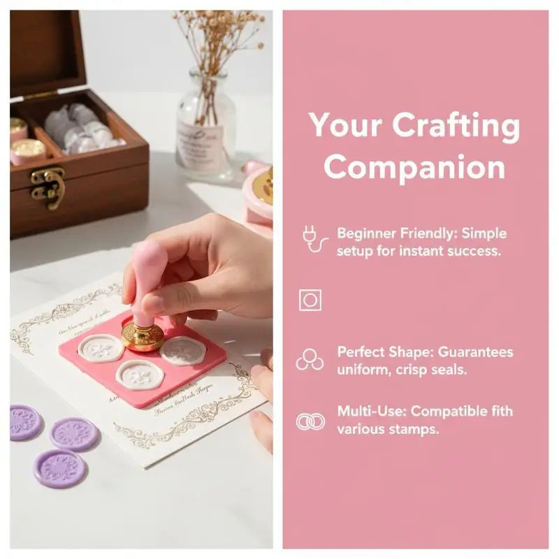 Wax Seal Silicone Mold Pad for 25mm Stamps | Reusable Wax Seal Mold Pad QXL