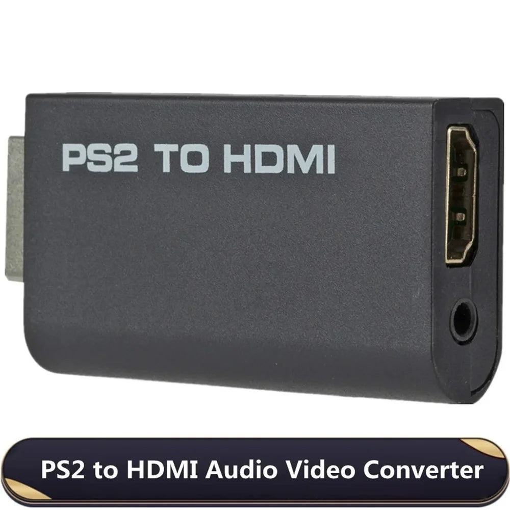 PS2 to HDMI Adapter 1080P Full HD | 3.5mm Audio for PlayStation 2 Game Console Adapter QXL
