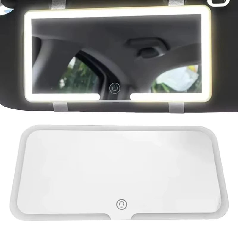 LED Car Sun Visor Vanity Mirror – 60 LEDs, 3 Light Modes Car Vanity Mirror QXL