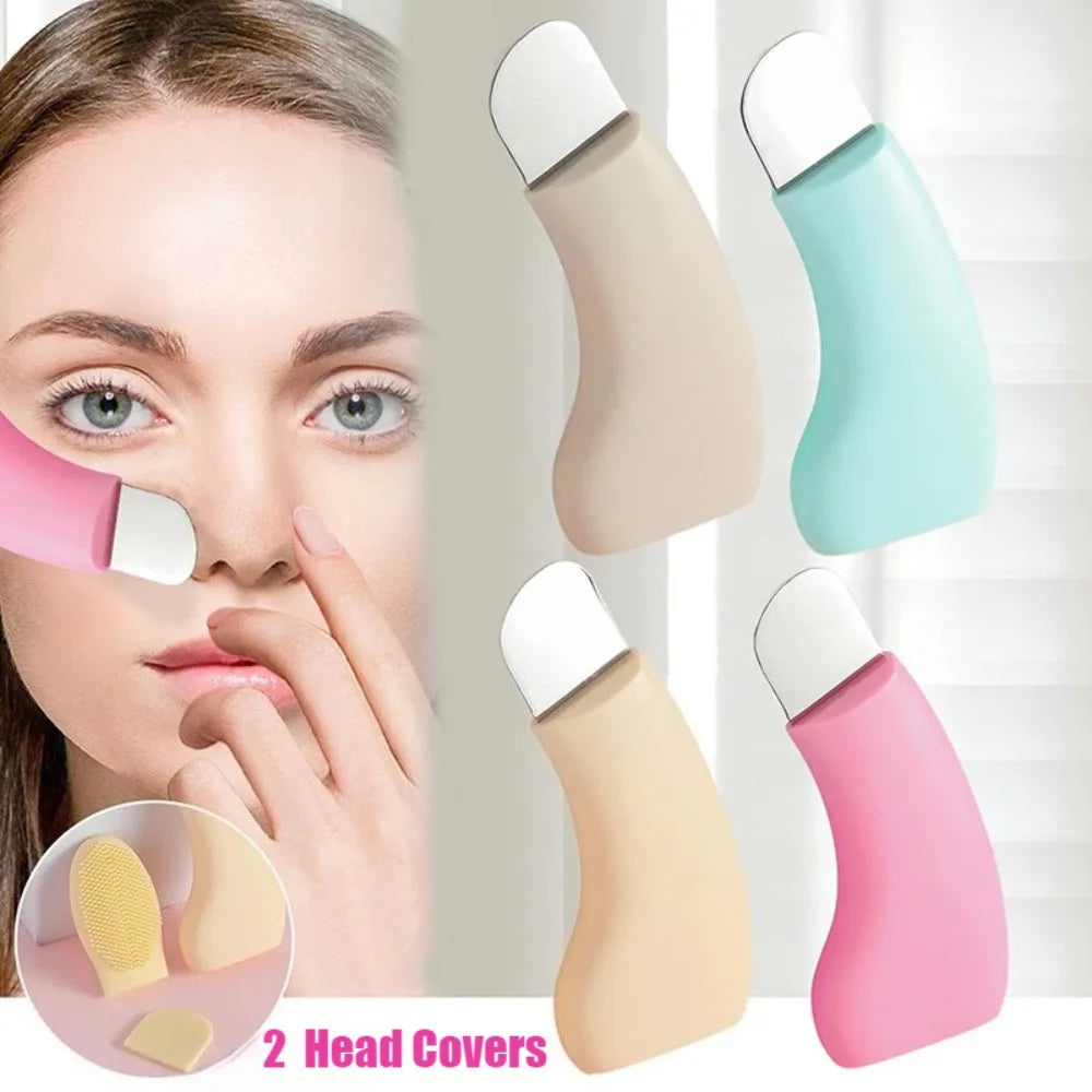 2-in-1 Silicone Blackhead Remover & Face Scraper Tool Blackhead Removal Tool QXL