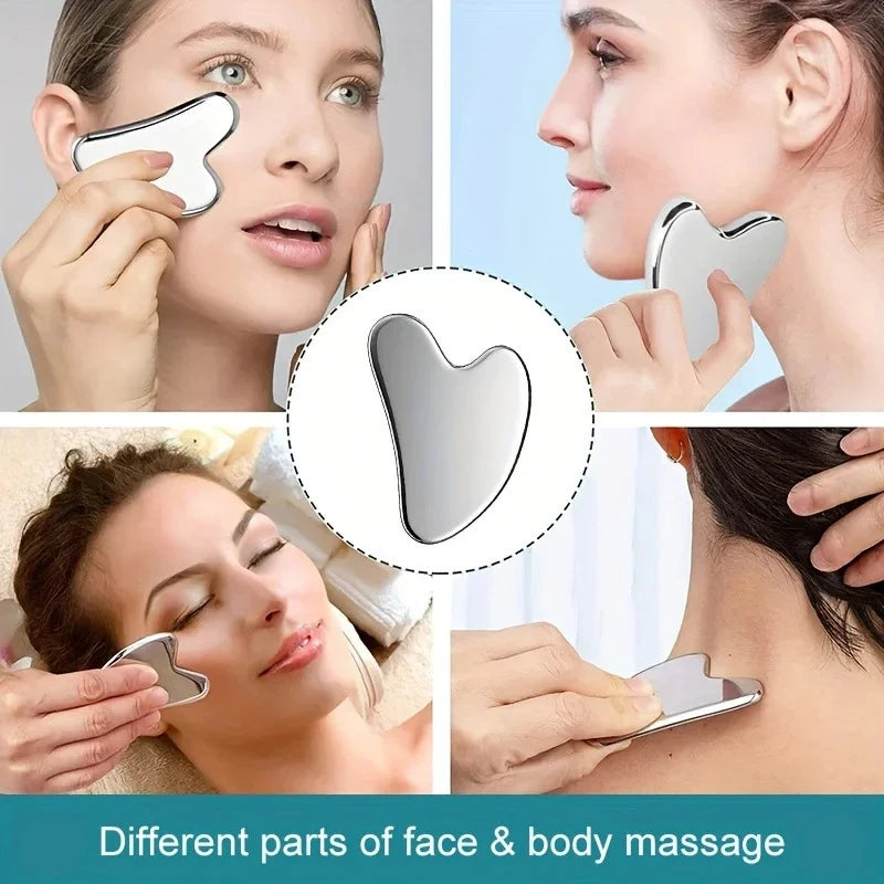 Ice Facial Roller & Gua Sha Tool Set | Face Lifting Skin Care Facial Roller Set QXL