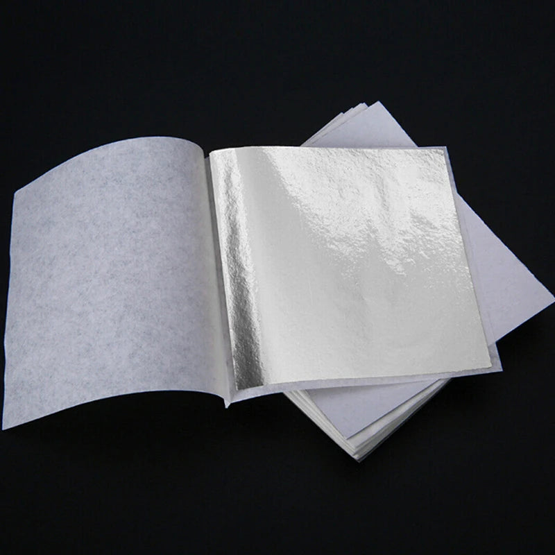 100-Sheet Gold Foil Leaf Sheets for Gilding & DIY Crafts Craft Foil Sheets QXL