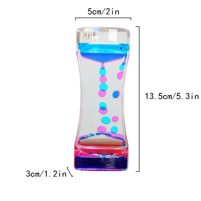 Liquid Motion Hourglass Bubble Timer 2-Pack | Sensory Toy Sensory Bubble Timer QXL