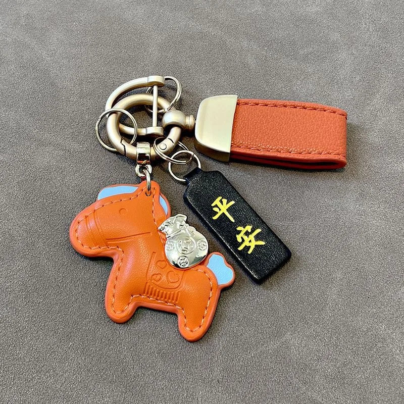 Cute Cartoon Horse Keychain | Car Key Charm Gift for Kids Novelty Keychain QXL