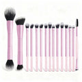 LUXEBLEND 15-Pc Double-Ended Makeup Brush Set | All-in-One Makeup Brush Set QXL Pink
