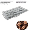 Silicone Coffee Bean Baking Mold | Chocolate Candy Cake Ice Tray Silicone Baking Mold QXL 28