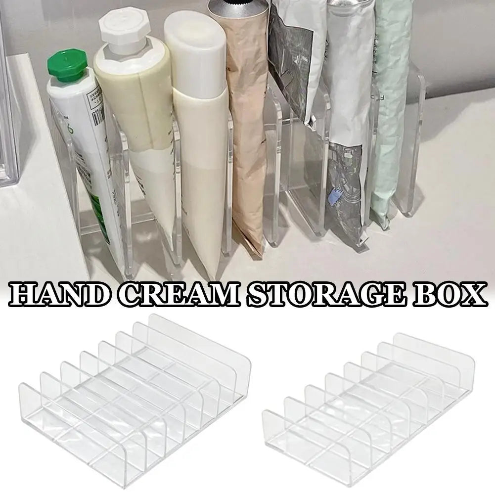 7-Section Clear Acrylic Makeup Organizer & Display Stand Makeup Organizer Stand QXL
