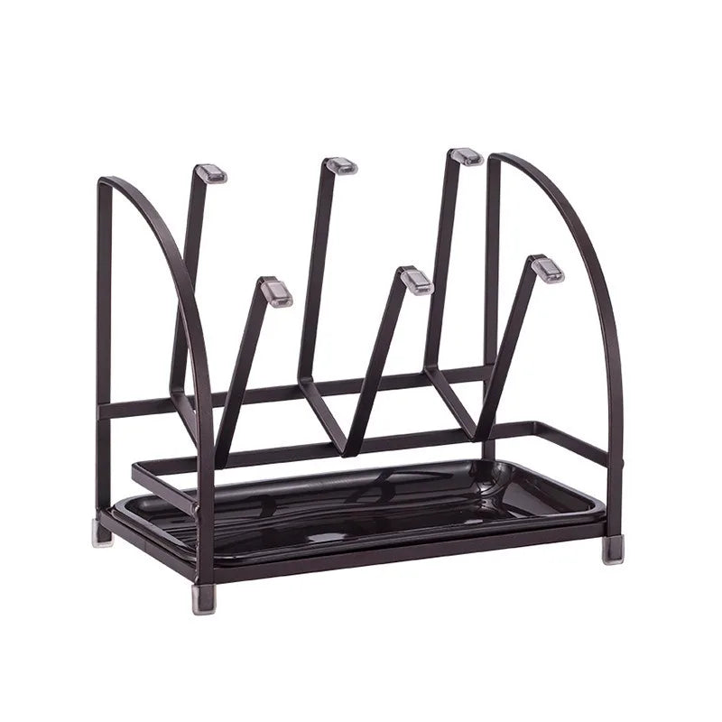 6-Cup Stainless Steel Drying Rack | Inverted Glass Holder Cup Drying Rack QXL 1PC
