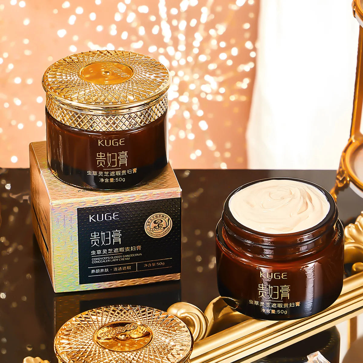 Kuge Cordyceps Lingzhi Moisturising Face Cream 50ml Moisturising Face Cream QXL