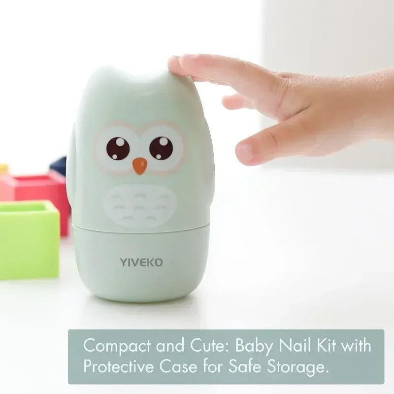 4-in-1 Baby Nail Clipper & Grooming Kit | Safe Newborn Set Baby Nail Grooming Kit QXL