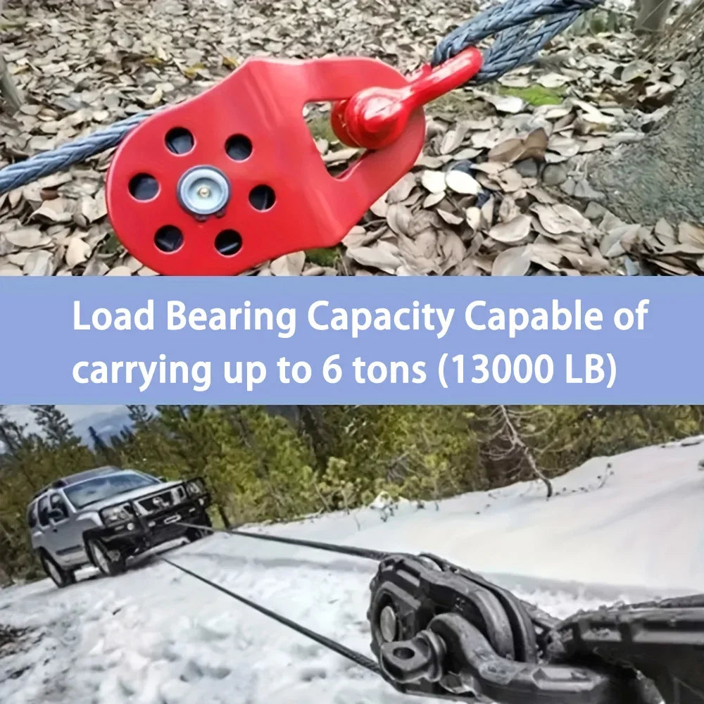 6T Snatch Block Winch Pulley – Offroad Recovery | Truck ATV UTV Winch Snatch Block QXL