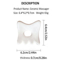 Ceramic Gua Sha Board | Anti-Aging Facial Scraping Tool Gua Sha Board QXL Onesize
