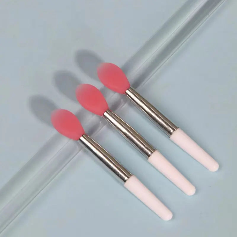 3-Pack Silicone Lip Brush Set with Dust Covers | Lip Mask Silicone Lip Brush QXL