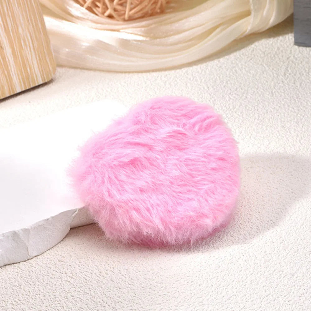 Double-Sided Magnifying Compact Pocket Mirror | Faux Fur Folding Compact Makeup Mirror QXL