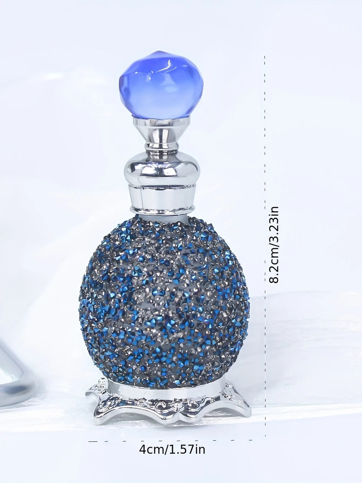 15ml Crystal Luxury Perfume Bottle | Vintage Glass Refillable Perfume Bottle QXL