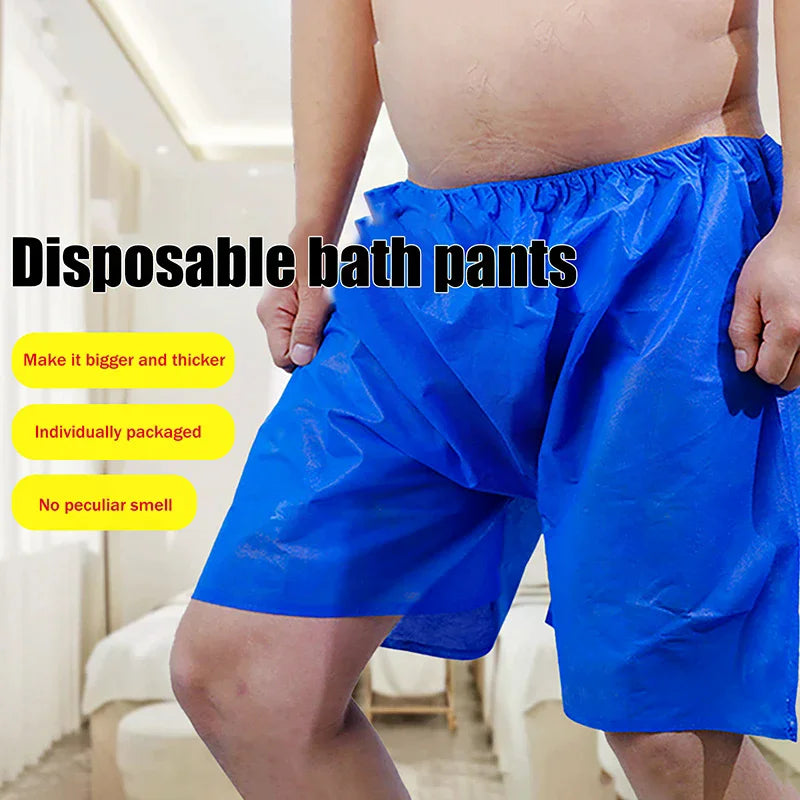 10-Pack Men's Disposable Shorts | Salon, Spa & Travel Disposable Shorts QXL