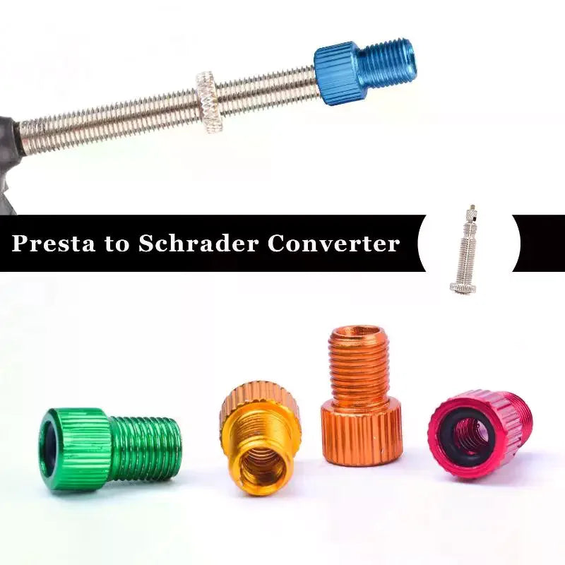 20-Pack Presta to Schrader Valve Adapters | Bike Tire Pump Bike Valve Adapter QXL