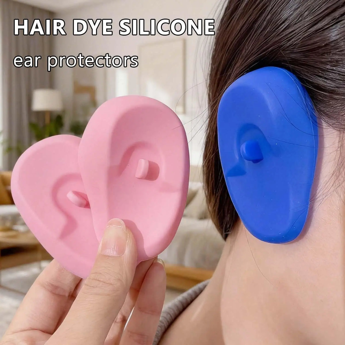 Silicone Hair Dye Ear Covers | Waterproof Salon Ear Shields Hair Dye Ear Shield QXL