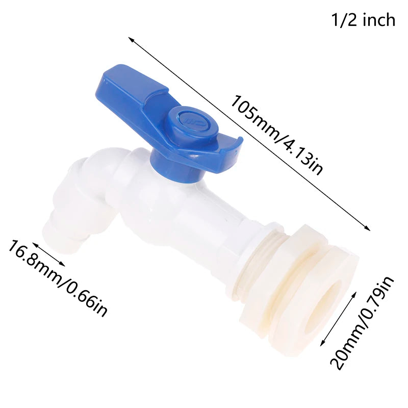 1/2 Inch Water Butt Tap | Plastic Rain Barrel Replacement Faucet Water Butt Tap QXL A1