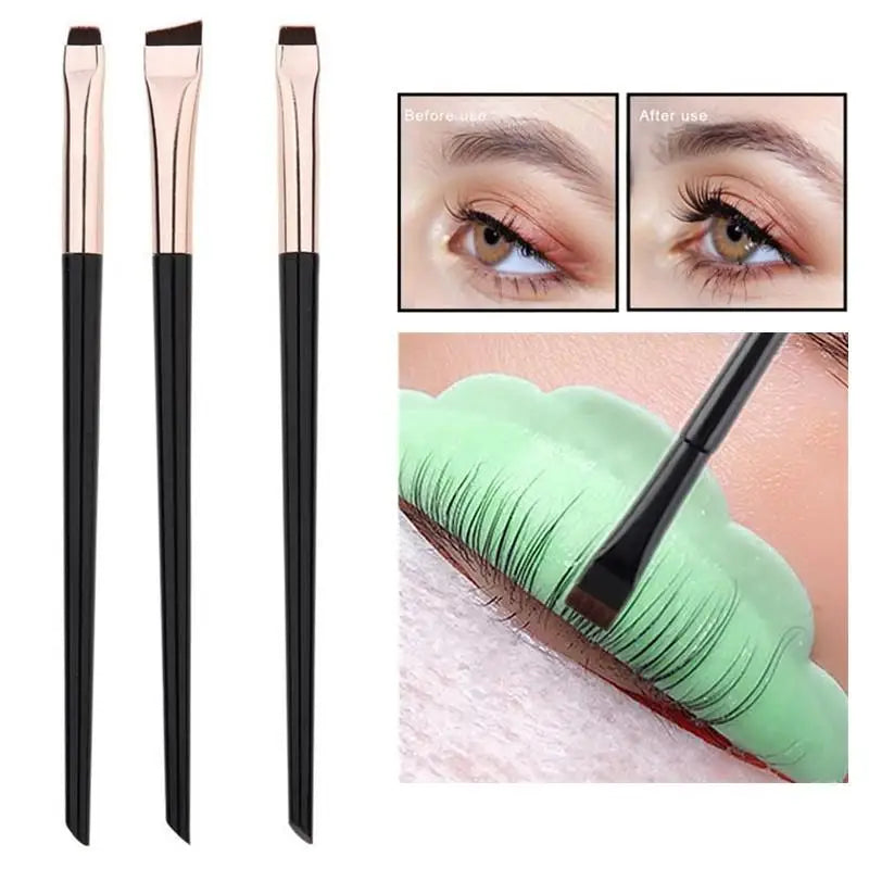 3-Pack Flat Head Lash Lift & Lamination Perm Brush Set Lash Lamination Brush QXL