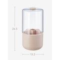 Dustproof Makeup Brush Holder Cylinder | Desktop Organizer Makeup Brush Organizer QXL Peach powder