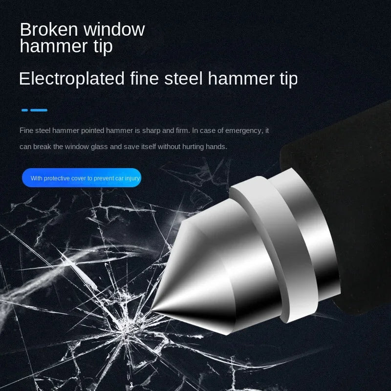 Universal Retractable Steering Wheel Lock | Double Hook Anti-Theft Steering Wheel Lock QXL