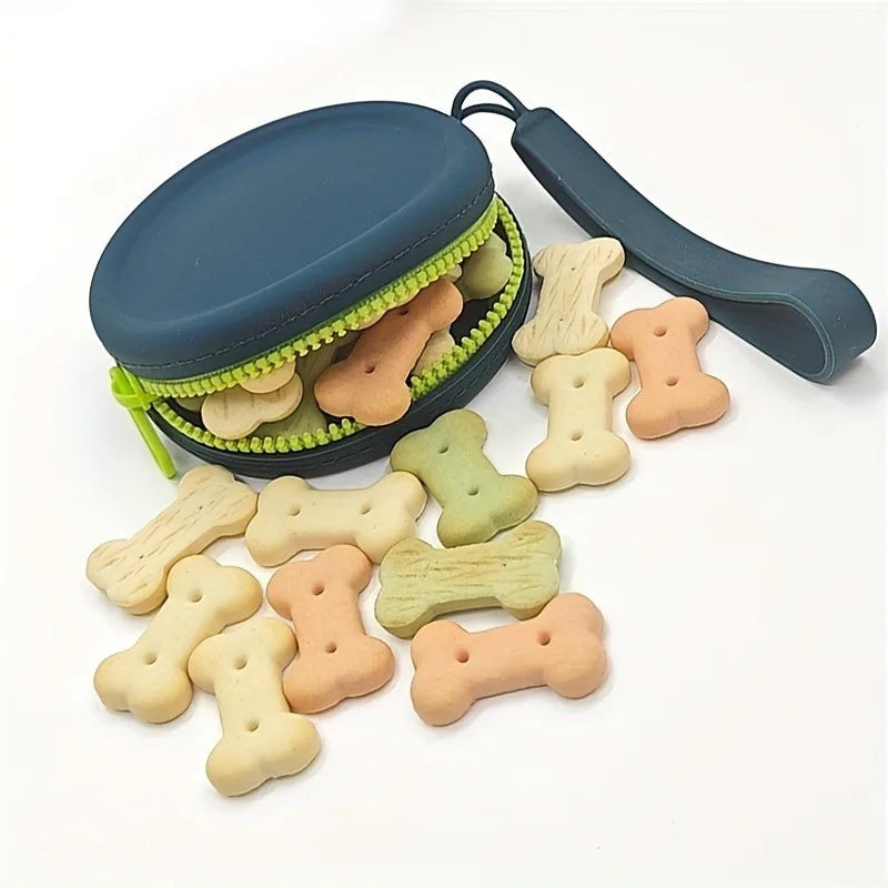 Silicone Dog Treat Training Pouch & Coin Purse with Lanyard Dog Treat Pouch QXL