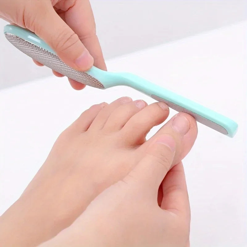 3-in-1 Foot File, Callus Grater & Massager | Stainless Steel Foot File Rasp QXL