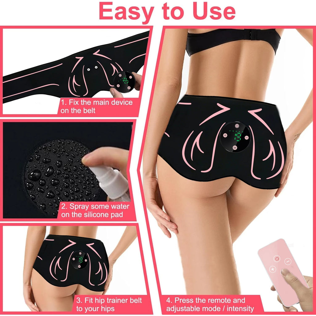 EMS Hip Massager & Glute Trainer | Rechargeable Muscle Toner EMS Muscle Toner QXL
