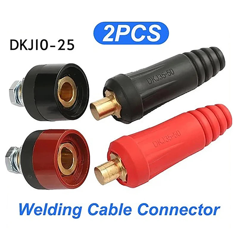 DKJ 10-25 Welding Cable Connector | Male Female Quick Fit Welding Cable Connector QXL