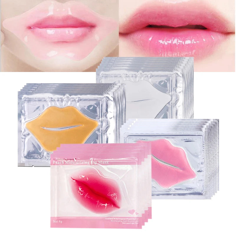 30-Pack Collagen Crystal Lip Mask Gel Patches – Moisturizing Lip Mask Patches QXL