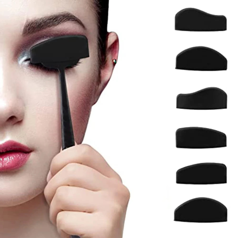 6-in-1 Silicone Eyeshadow Stencils & Stamp Applicator Set Eyeshadow Stencil Set QXL